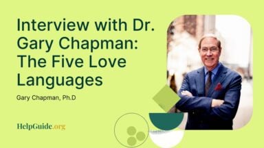 Dr. Gary Chapman, Ph.D. smiles in a headshot next to text for an interview on The Five Love Languages.