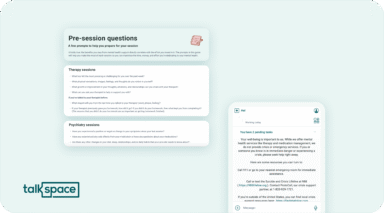 Talkspace review - HelpGuide.org testing Talkspace platform user interface.