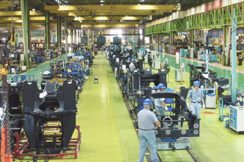 装载机装配流水线